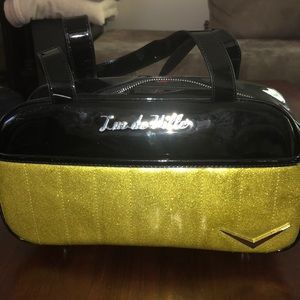 LUX DE VILLE CRUISER TOTE BLK/GOLD SPARKLE
